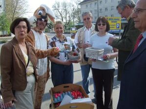 Osterhase in Aktion